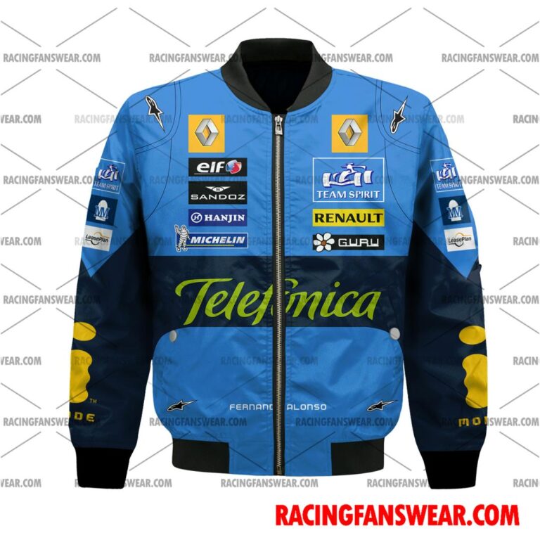 Formula One store - Loyal fans of Fernando Alonso's Bomber Jacket,Unisex Thick Coat,Unisex Sleeveless Hoodie,Unisex Hooded T-Shirt,Kid Sleeveless Hoodie,Kid Hooded T-Shirts,Kid Thick Coat:vintage formula one racing suit,uniform,apparel,shirts,merch,hoodie,jackets,shorts,sweatshirt,outfits,clothes