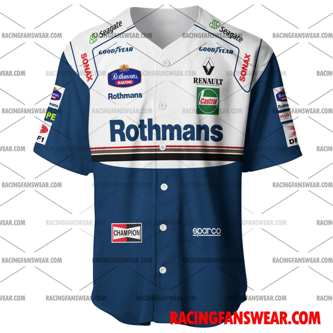 Jacques Villeneuve Formula One Racing 1997 Rothmans Uniform Apparel ...