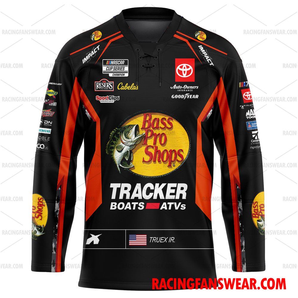 Martin Truex Jr Nascar 2023 Bass Pro Shops Racing Uniform Apparel Clothes  Baseball Jersey Hockey Jersey - Racing Fans Wear
