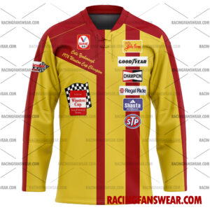 Cale Yarborough Nascar Racing 1977 Uniform Apparel Clothes Baseball Jersey Hockey Jersey 3 Nascar store - Loyal fans of Cale Yarborough's Unisex Baseball Jerseys,Kid Baseball Jerseys,Youth Baseball Jerseys,Men's Hockey Jerseys,WoMen's Hockey Jerseys,Youth's Hockey Jerseys:vintage nascar racing suit,uniform,apparel,shirts,merch,hoodie,jackets,shorts,sweatshirt,outfits,clothes