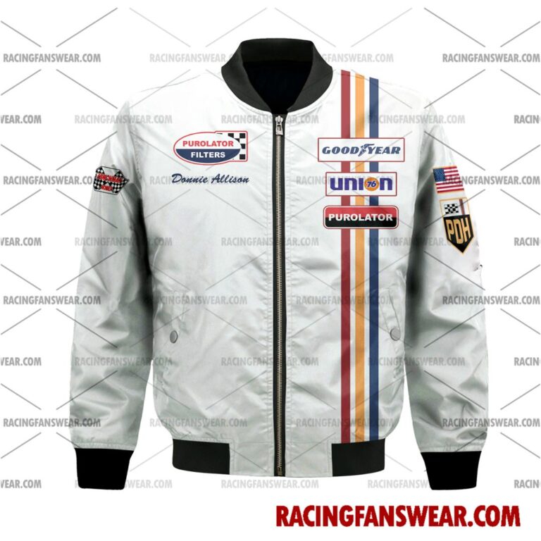 Nascar store - Loyal fans of Donnie Allison's Bomber Jacket,Unisex Thick Coat,Unisex Sleeveless Hoodie,Unisex Hooded T-Shirt,Kid Sleeveless Hoodie,Kid Hooded T-Shirts,Kid Thick Coat:vintage nascar racing suit,uniform,apparel,shirts,merch,hoodie,jackets,shorts,sweatshirt,outfits,clothes