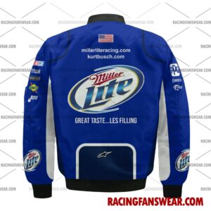 Kurt Busch Nascar Racing 2009 Team Penske Miller Lite Uniform Apparel Clothes Bomber Thick Coat Sleeveless Hoodie Hooded T-Shirt 1 Nascar store - Loyal fans of Kurt Busch's Bomber Jacket,Unisex Thick Coat,Unisex Sleeveless Hoodie,Unisex Hooded T-Shirt,Kid Sleeveless Hoodie,Kid Hooded T-Shirts,Kid Thick Coat:vintage nascar racing suit,uniform,apparel,shirts,merch,hoodie,jackets,shorts,sweatshirt,outfits,clothes