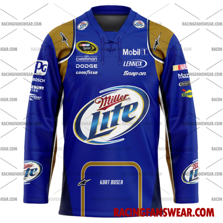 Kurt Busch Nascar Racing 2010 Team Penske Miller Lite Uniform Apparel ...