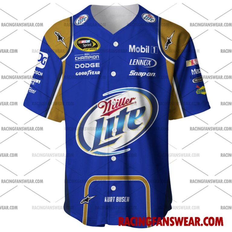 Kurt Busch Nascar Racing 2010 Team Penske Miller Lite Uniform Apparel ...