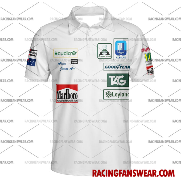 Formula One store - Loyal fans of Alan Jones's Unisex Hawaiian Shirt,Unisex Polo Shirt,Kid Hawaiian Shirt,Kid Polo Shirt:vintage formula one racing suit,uniform,apparel,shirts,merch,hoodie,jackets,shorts,sweatshirt,outfits,clothes