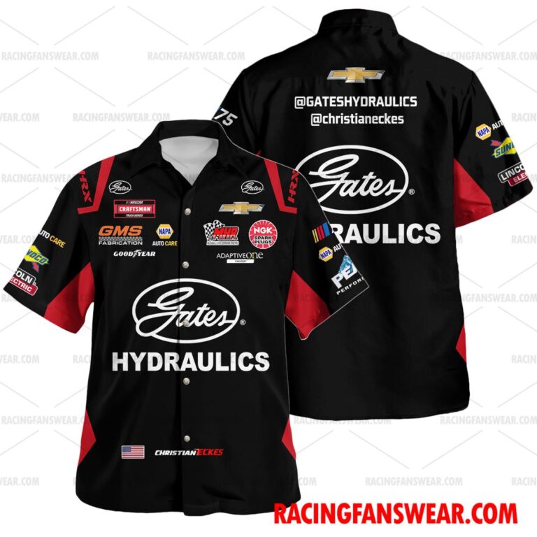 Christian Eckes Nascar Racing 2023 Uniform Apparel Clothes Hawaiian ...