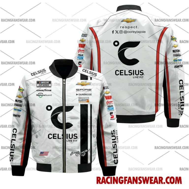 Nascar store - Loyal fans of Corey Lajoie's Bomber Jacket,Unisex Thick Coat,Unisex Sleeveless Hoodie,Unisex Hooded T-Shirt,Kid Sleeveless Hoodie,Kid Hooded T-Shirts,Kid Thick Coat:vintage nascar racing suit,uniform,apparel,shirts,merch,hoodie,jackets,shorts,sweatshirt,outfits,clothes