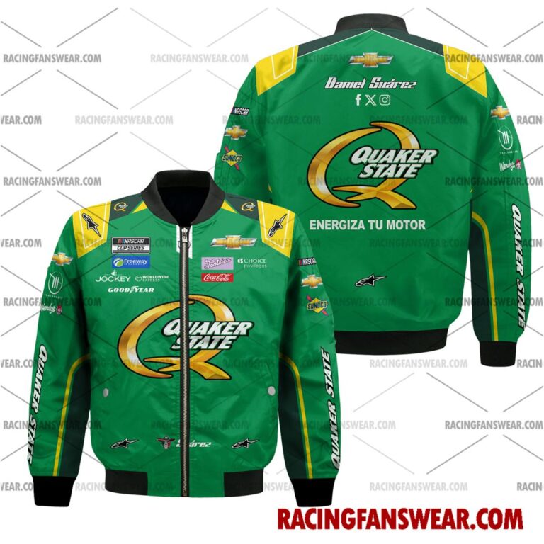 Nascar store - Loyal fans of Daniel Suarez's Bomber Jacket,Unisex Thick Coat,Unisex Sleeveless Hoodie,Unisex Hooded T-Shirt,Kid Sleeveless Hoodie,Kid Hooded T-Shirts,Kid Thick Coat:vintage nascar racing suit,uniform,apparel,shirts,merch,hoodie,jackets,shorts,sweatshirt,outfits,clothes