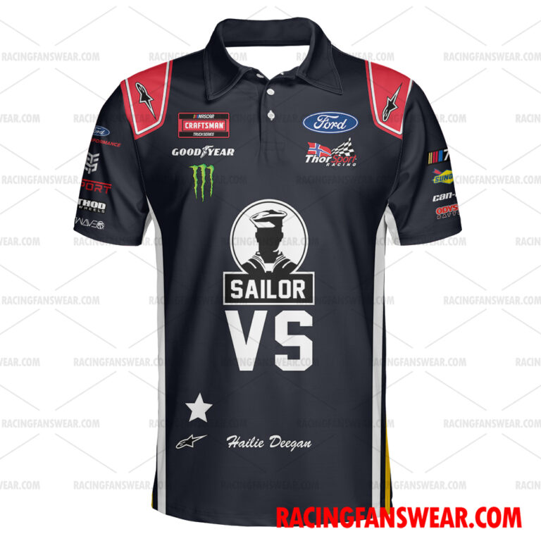 Nascar store - Loyal fans of Hailie Deegan's Unisex Hawaiian Shirt,Unisex Polo Shirt,Kid Hawaiian Shirt,Kid Polo Shirt:vintage nascar racing suit,uniform,apparel,shirts,merch,hoodie,jackets,shorts,sweatshirt,outfits,clothes