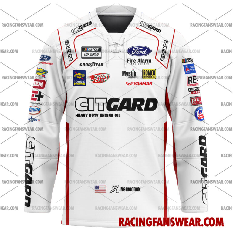 Nascar store - Loyal fans of John Hunter Nemechek's Men's Baseball Jersey,Women's Baseball Jersey,Kid's Baseball Jersey,Men's Hockey Jerseys,WoMen's Hockey Jerseys,Youth's Hockey Jerseys:vintage nascar racing suit,uniform,apparel,shirts,merch,hoodie,jackets,shorts,sweatshirt,outfits,clothes