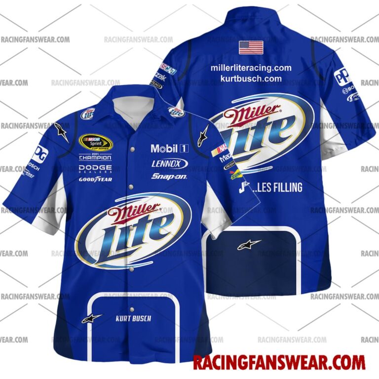 Nascar store - Loyal fans of Kurt Busch's Unisex Hawaiian Shirt,Unisex Polo Shirt,Kid Hawaiian Shirt,Kid Polo Shirt:vintage nascar racing suit,uniform,apparel,shirts,merch,hoodie,jackets,shorts,sweatshirt,outfits,clothes