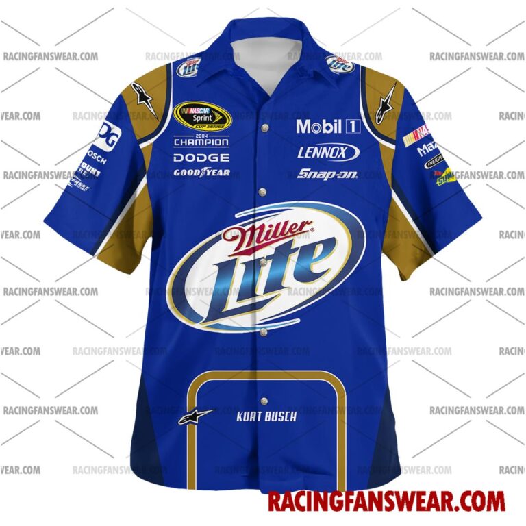 Kurt Busch Nascar Racing 2010 Team Penske Miller Lite Uniform Apparel ...