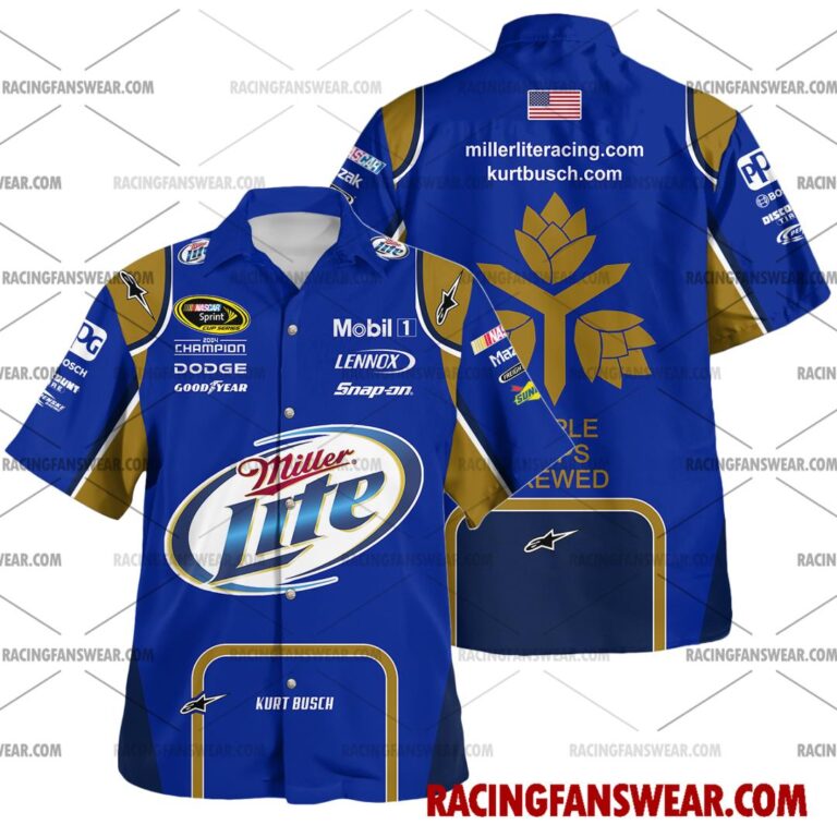 Kurt Busch Nascar Racing 2010 Team Penske Miller Lite Uniform Apparel ...