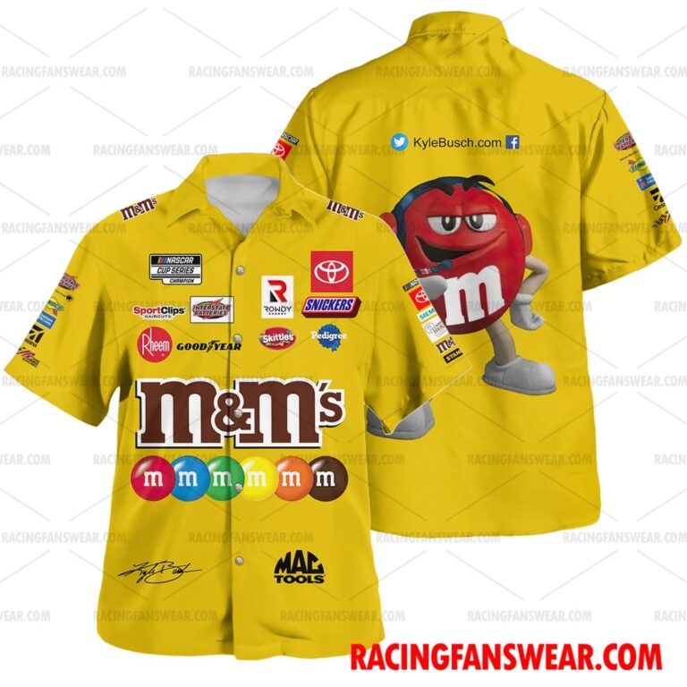 Nascar store - Loyal fans of Kyle Busch's Unisex Hawaiian Shirt,Unisex Polo Shirt,Kid Hawaiian Shirt,Kid Polo Shirt:vintage nascar racing suit,uniform,apparel,shirts,merch,hoodie,jackets,shorts,sweatshirt,outfits,clothes