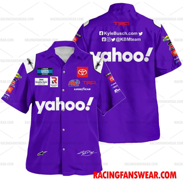 Nascar store - Loyal fans of Kyle Busch's Unisex Hawaiian Shirt,Unisex Polo Shirt,Kid Hawaiian Shirt,Kid Polo Shirt:vintage nascar racing suit,uniform,apparel,shirts,merch,hoodie,jackets,shorts,sweatshirt,outfits,clothes