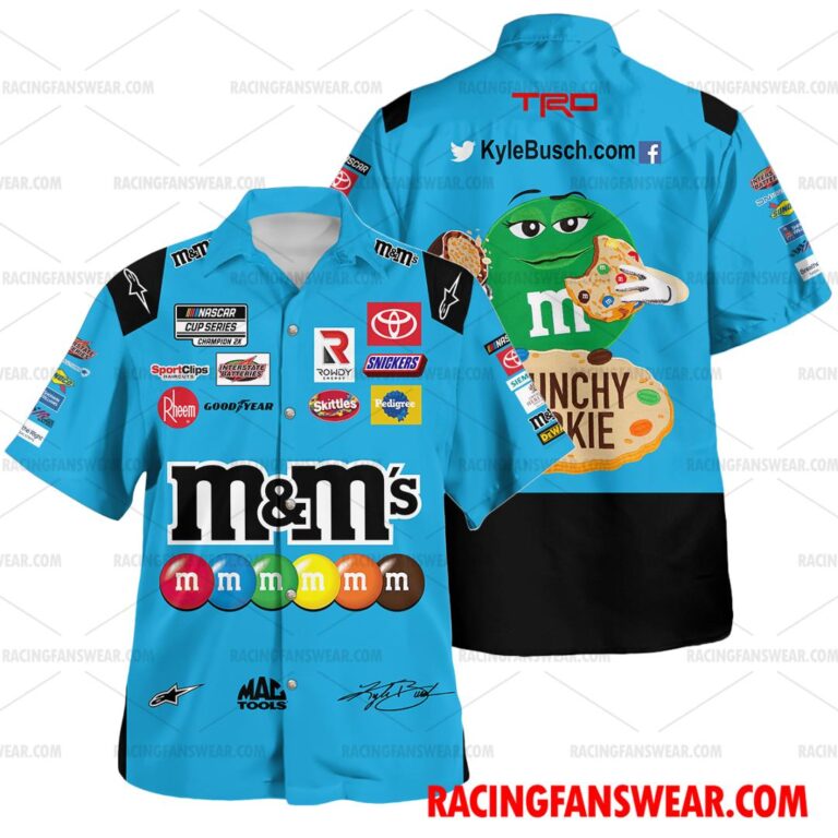 Nascar store - Loyal fans of Kyle Busch's Unisex Hawaiian Shirt,Unisex Polo Shirt,Kid Hawaiian Shirt,Kid Polo Shirt:vintage nascar racing suit,uniform,apparel,shirts,merch,hoodie,jackets,shorts,sweatshirt,outfits,clothes