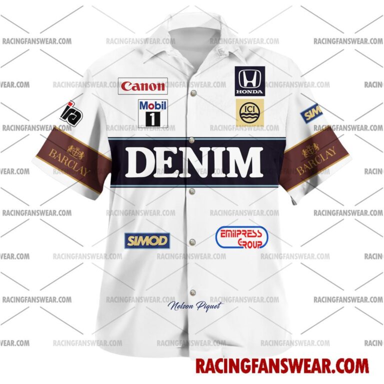 Formula One store - Loyal fans of Nelson Piquet's Unisex Hawaiian Shirt,Unisex Polo Shirt,Kid Hawaiian Shirt,Kid Polo Shirt:vintage formula one racing suit,uniform,apparel,shirts,merch,hoodie,jackets,shorts,sweatshirt,outfits,clothes