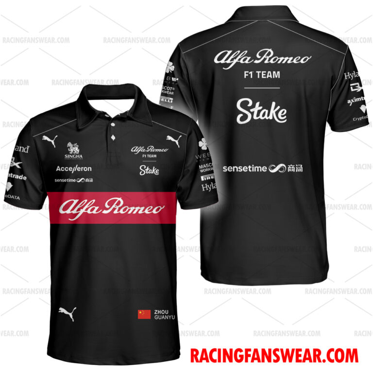 Formula One store - Loyal fans of Zhou Guanyu's Unisex Hawaiian Shirt,Unisex Polo Shirt,Kid Hawaiian Shirt,Kid Polo Shirt:vintage formula one racing suit,uniform,apparel,shirts,merch,hoodie,jackets,shorts,sweatshirt,outfits,clothes