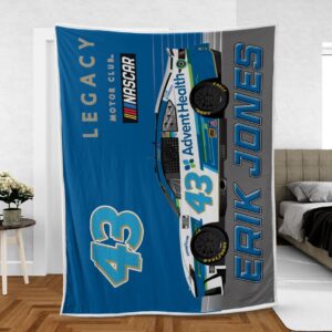 Erik Jones Nascar Racing 2024 Legacy Motor Club Advent Health Carpet Living Room Area Rugs Doormats Blanket Flag Home 10 Nascar store - Loyal fans of Erik Jones's Rug,Doormat,Blanket Microfiber Fleece,Blanket Premium Sherpa,House Flag:vintage nascar racing suit,uniform,apparel,shirts,merch,hoodie,jackets,shorts,sweatshirt,outfits,clothes