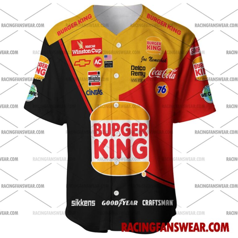 Nascar store - Loyal fans of Joe Nemechek's Men's Baseball Jersey,Women's Baseball Jersey,Kid's Baseball Jersey,Men's Hockey Jerseys,WoMen's Hockey Jerseys,Youth's Hockey Jerseys:vintage nascar racing suit,uniform,apparel,shirts,merch,hoodie,jackets,shorts,sweatshirt,outfits,clothes