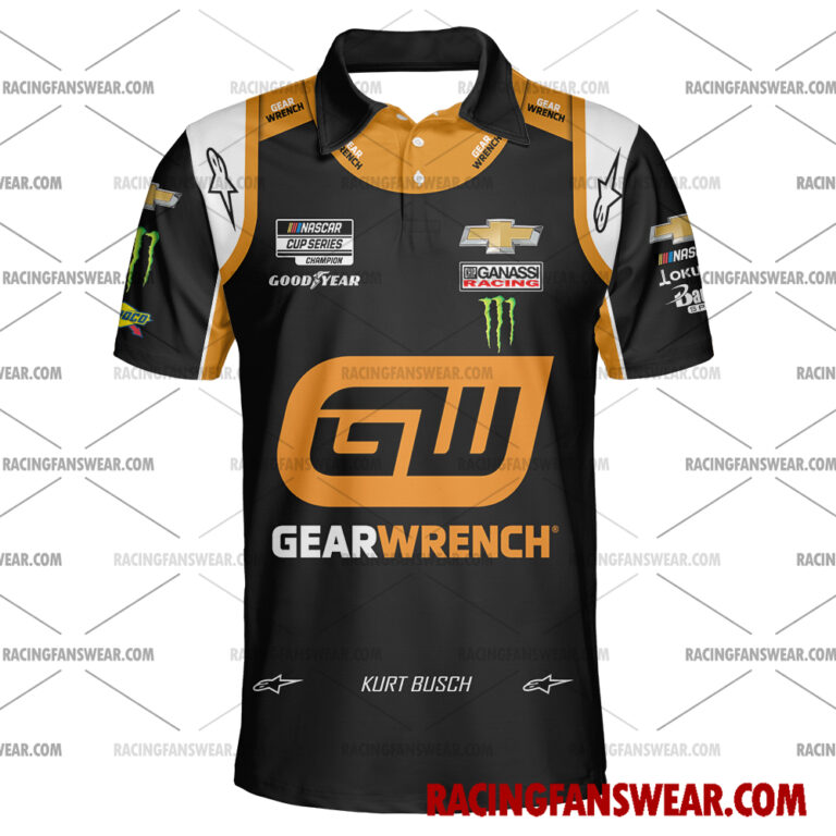 Nascar store - Loyal fans of Kurt Busch's Unisex Hawaiian Shirt,Unisex Polo Shirt,Kid Hawaiian Shirt,Kid Polo Shirt:vintage nascar racing suit,uniform,apparel,shirts,merch,hoodie,jackets,shorts,sweatshirt,outfits,clothes