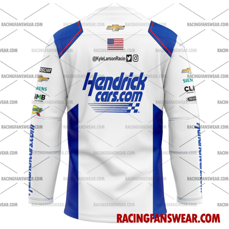 Nascar store - Loyal fans of Kyle Larson's Men's Baseball Jersey,Women's Baseball Jersey,Kid's Baseball Jersey,Men's Hockey Jerseys,WoMen's Hockey Jerseys,Youth's Hockey Jerseys:vintage nascar racing suit,uniform,apparel,shirts,merch,hoodie,jackets,shorts,sweatshirt,outfits,clothes