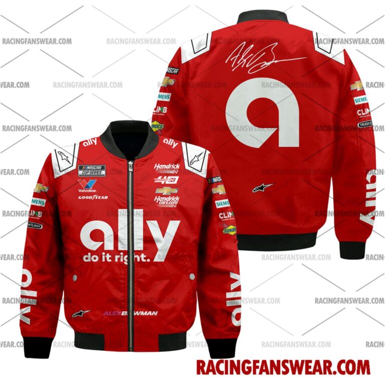 Nascar store - Loyal fans of Alex Bowman's Bomber Jacket,Unisex Thick Coat,Unisex Sleeveless Hoodie,Unisex Hooded T-Shirt,Kid Sleeveless Hoodie,Kid Hooded T-Shirts,Kid Thick Coat:vintage nascar racing suit,uniform,apparel,shirts,merch,hoodie,jackets,shorts,sweatshirt,outfits,clothes