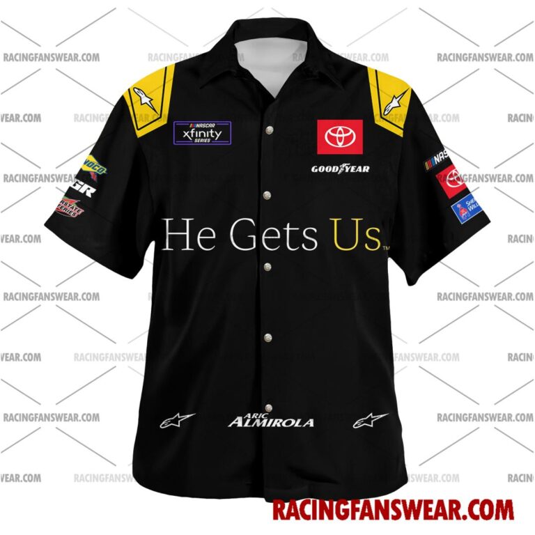 Nascar store - Loyal fans of Aric Almirola's Unisex Hawaiian Shirt,Unisex Polo Shirt,Kid Hawaiian Shirt,Kid Polo Shirt:vintage nascar racing suit,uniform,apparel,shirts,merch,hoodie,jackets,shorts,sweatshirt,outfits,clothes