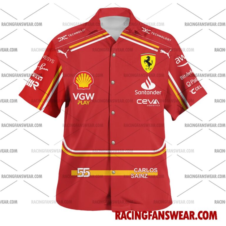 Formula One store - Loyal fans of Carlos Sainz's Unisex Hawaiian Shirt,Unisex Polo Shirt,Kid Hawaiian Shirt,Kid Polo Shirt:vintage formula one racing suit,uniform,apparel,shirts,merch,hoodie,jackets,shorts,sweatshirt,outfits,clothes