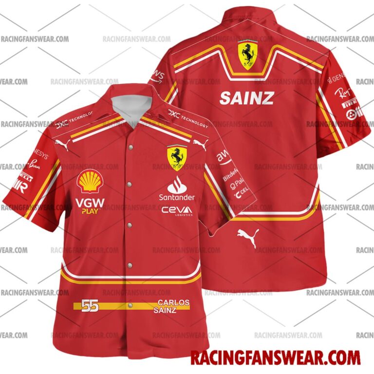 Formula One store - Loyal fans of Carlos Sainz's Unisex Hawaiian Shirt,Unisex Polo Shirt,Kid Hawaiian Shirt,Kid Polo Shirt:vintage formula one racing suit,uniform,apparel,shirts,merch,hoodie,jackets,shorts,sweatshirt,outfits,clothes