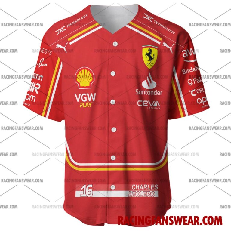 Formula One store - Loyal fans of Charles Leclerc's Men's Baseball Jersey,Women's Baseball Jersey,Kid's Baseball Jersey,Men's Hockey Jerseys,WoMen's Hockey Jerseys,Youth's Hockey Jerseys:vintage formula one racing suit,uniform,apparel,shirts,merch,hoodie,jackets,shorts,sweatshirt,outfits,clothes