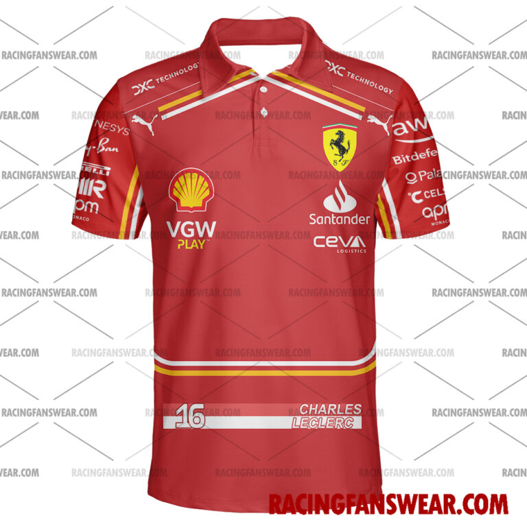 Formula One store - Loyal fans of Charles Leclerc's Unisex Hawaiian Shirt,Unisex Polo Shirt,Kid Hawaiian Shirt,Kid Polo Shirt:vintage formula one racing suit,uniform,apparel,shirts,merch,hoodie,jackets,shorts,sweatshirt,outfits,clothes