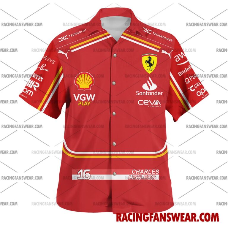 Formula One store - Loyal fans of Charles Leclerc's Unisex Hawaiian Shirt,Unisex Polo Shirt,Kid Hawaiian Shirt,Kid Polo Shirt:vintage formula one racing suit,uniform,apparel,shirts,merch,hoodie,jackets,shorts,sweatshirt,outfits,clothes