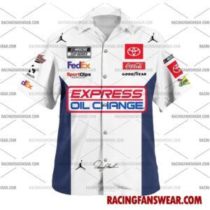 Denny Hamlin Nascar Racing 2024 23XI Racing Express Oil Change Uniform Apparel Clothes Hawaiian Polo Shirts 1 Nascar store - Loyal fans of Denny Hamlin's Unisex Hawaiian Shirt,Unisex Polo Shirt,Kid Hawaiian Shirt,Kid Polo Shirt:vintage nascar racing suit,uniform,apparel,shirts,merch,hoodie,jackets,shorts,sweatshirt,outfits,clothes