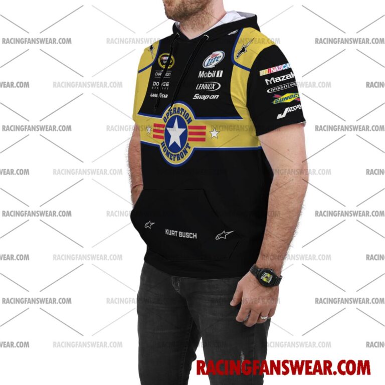 Nascar store - Loyal fans of Kurt Busch's Bomber Jacket,Unisex Thick Coat,Unisex Sleeveless Hoodie,Unisex Hooded T-Shirt,Kid Sleeveless Hoodie,Kid Hooded T-Shirts,Kid Thick Coat:vintage nascar racing suit,uniform,apparel,shirts,merch,hoodie,jackets,shorts,sweatshirt,outfits,clothes