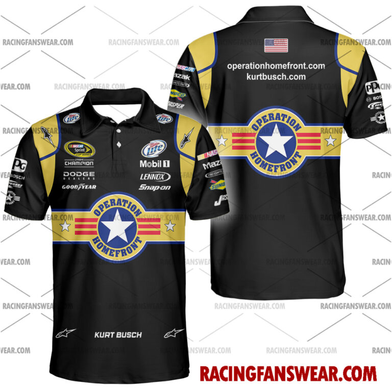 Nascar store - Loyal fans of Kurt Busch's Unisex Hawaiian Shirt,Unisex Polo Shirt,Kid Hawaiian Shirt,Kid Polo Shirt:vintage nascar racing suit,uniform,apparel,shirts,merch,hoodie,jackets,shorts,sweatshirt,outfits,clothes