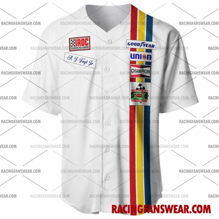 IndyCar store - Loyal fans of A. J. Foyt's Men's Baseball Jersey,Women's Baseball Jersey,Kid's Baseball Jersey:Vintage indycar racing suit,uniform,apparel,shirts,merch,merchandise,jersey,hoodie,jackets,shorts,sweatshirt,outfits,clothes