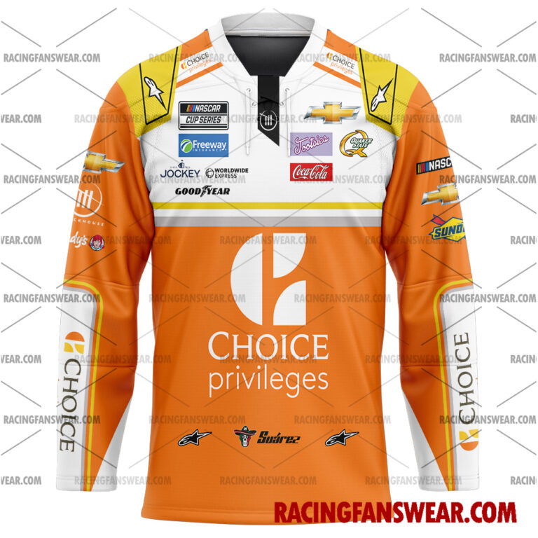 Nascar store - Loyal fans of Daniel Suárez's Men's Baseball Jersey,Women's Baseball Jersey,Kid's Baseball Jersey,Men's Hockey Jerseys,WoMen's Hockey Jerseys,Youth's Hockey Jerseys:vintage nascar racing suit,uniform,apparel,shirts,merch,hoodie,jackets,shorts,sweatshirt,outfits,clothes