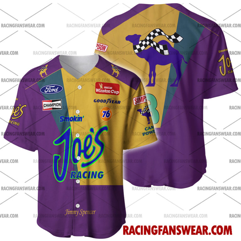 Nascar store - Loyal fans of Jimmy Spencer's Men's Baseball Jersey,Women's Baseball Jersey,Kid's Baseball Jersey,Men's Hockey Jerseys,WoMen's Hockey Jerseys,Youth's Hockey Jerseys:vintage nascar racing suit,uniform,apparel,shirts,merch,hoodie,jackets,shorts,sweatshirt,outfits,clothes