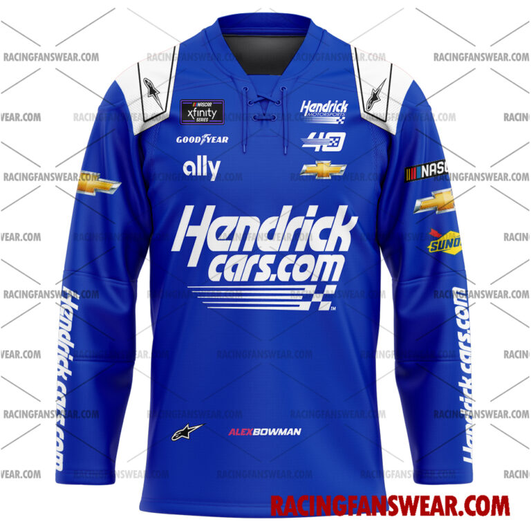 Nascar store - Loyal fans of Alex Bowman's Men's Baseball Jersey,Women's Baseball Jersey,Kid's Baseball Jersey,Men's Hockey Jerseys,WoMen's Hockey Jerseys,Youth's Hockey Jerseys:vintage nascar racing suit,uniform,apparel,shirts,merch,merchandise,jersey,hoodie,jackets,shorts,sweatshirt,outfits,clothes