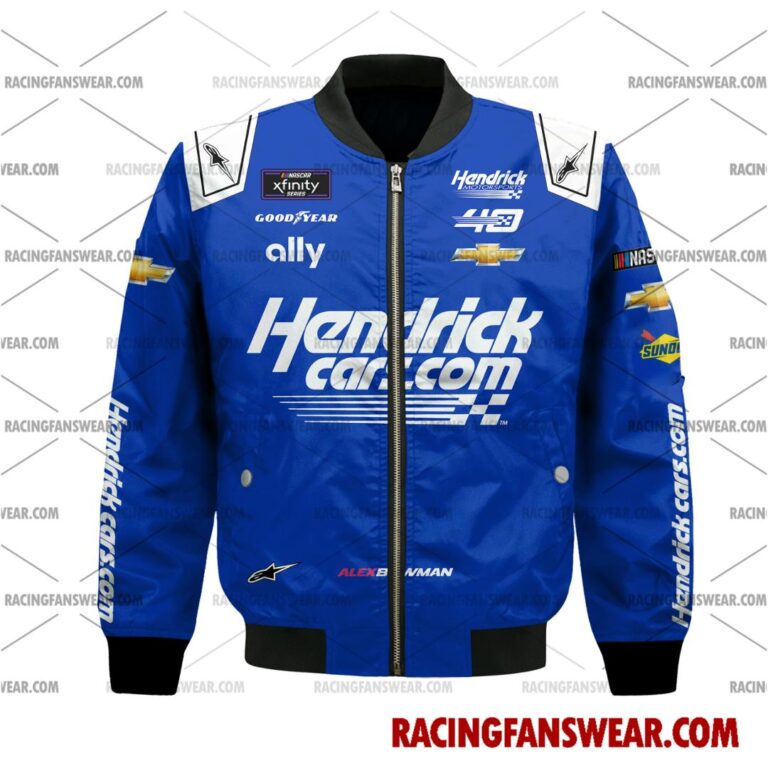 Nascar store - Loyal fans of Alex Bowman's Bomber Jacket,Unisex Thick Coat,Unisex Sleeveless Hoodie,Unisex Hooded T-Shirt,Kid Sleeveless Hoodie,Kid Hooded T-Shirts,Kid Thick Coat:vintage nascar racing suit,uniform,apparel,shirts,merch,merchandise,jersey,hoodie,jackets,shorts,sweatshirt,outfits,clothes