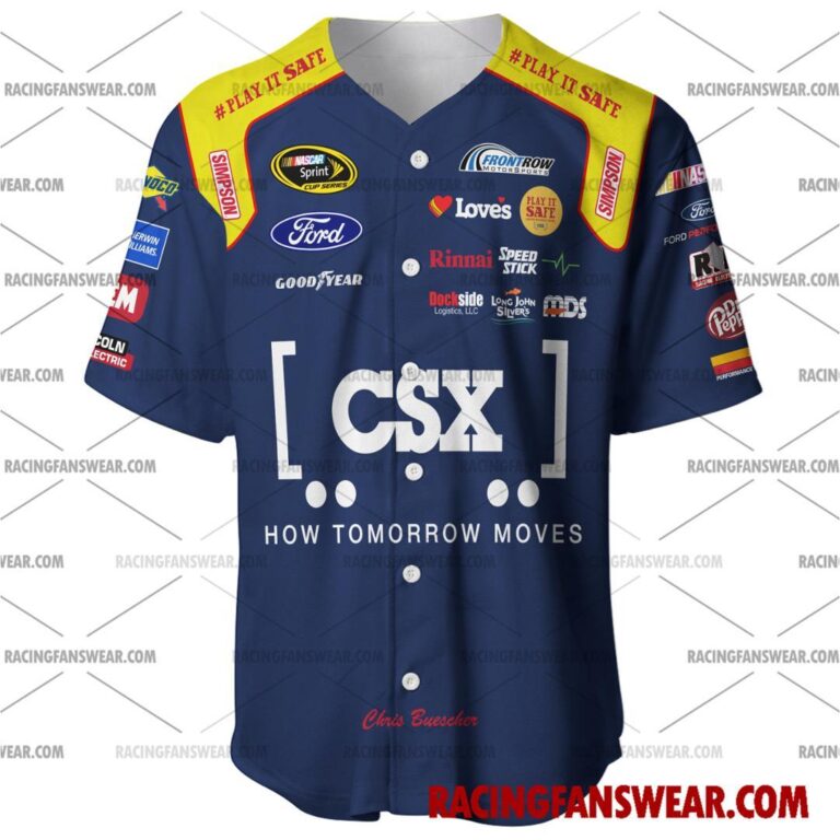 Nascar store - Loyal fans of Chris Buescher's Men's Baseball Jersey,Women's Baseball Jersey,Kid's Baseball Jersey,Men's Hockey Jerseys,WoMen's Hockey Jerseys,Youth's Hockey Jerseys:vintage nascar racing suit,uniform,apparel,shirts,merch,merchandise,jersey,hoodie,jackets,shorts,sweatshirt,outfits,clothes