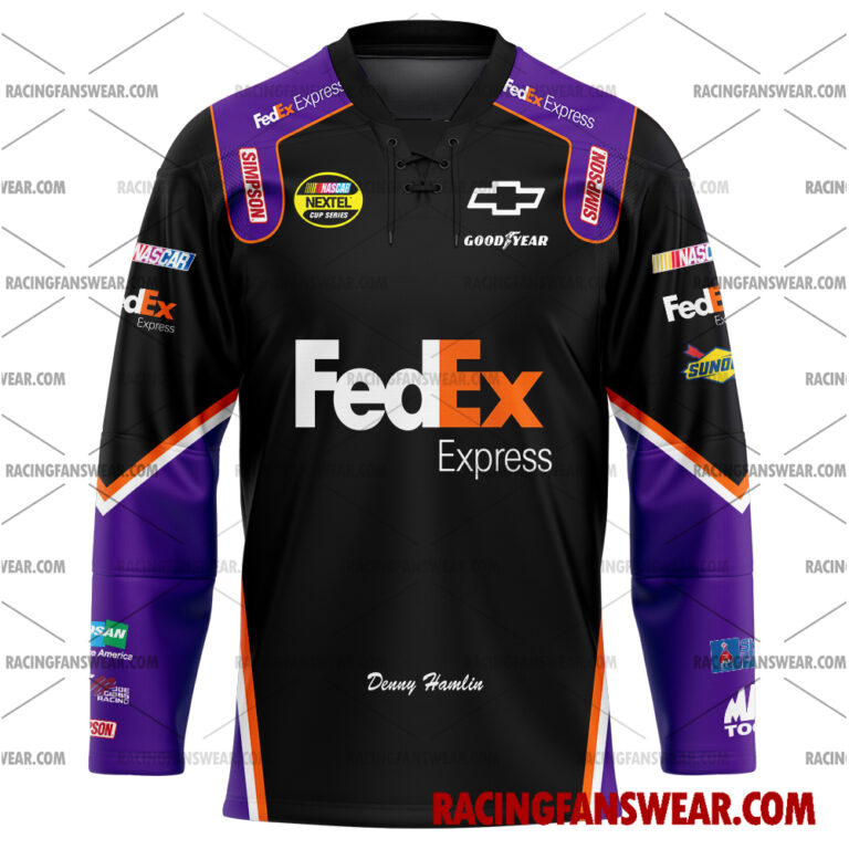 Nascar store - Loyal fans of Denny Hamlin's Men's Baseball Jersey,Women's Baseball Jersey,Kid's Baseball Jersey,Men's Hockey Jerseys,WoMen's Hockey Jerseys,Youth's Hockey Jerseys:vintage nascar racing suit,uniform,apparel,shirts,merch,merchandise,jersey,hoodie,jackets,shorts,sweatshirt,outfits,clothes