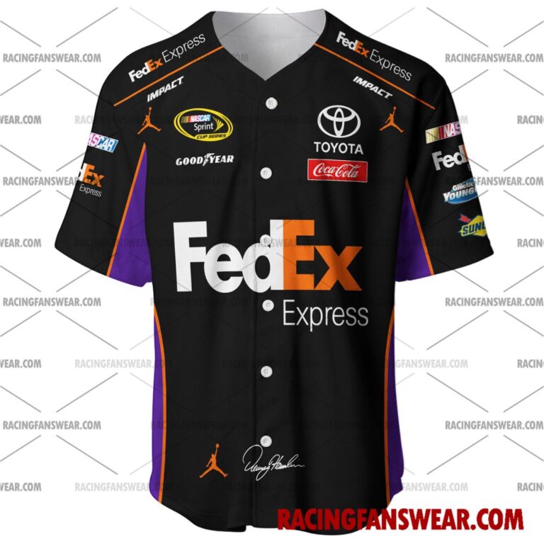 Nascar store - Loyal fans of Denny Hamlin's Men's Baseball Jersey,Women's Baseball Jersey,Kid's Baseball Jersey,Men's Hockey Jerseys,WoMen's Hockey Jerseys,Youth's Hockey Jerseys:vintage nascar racing suit,uniform,apparel,shirts,merch,merchandise,jersey,hoodie,jackets,shorts,sweatshirt,outfits,clothes