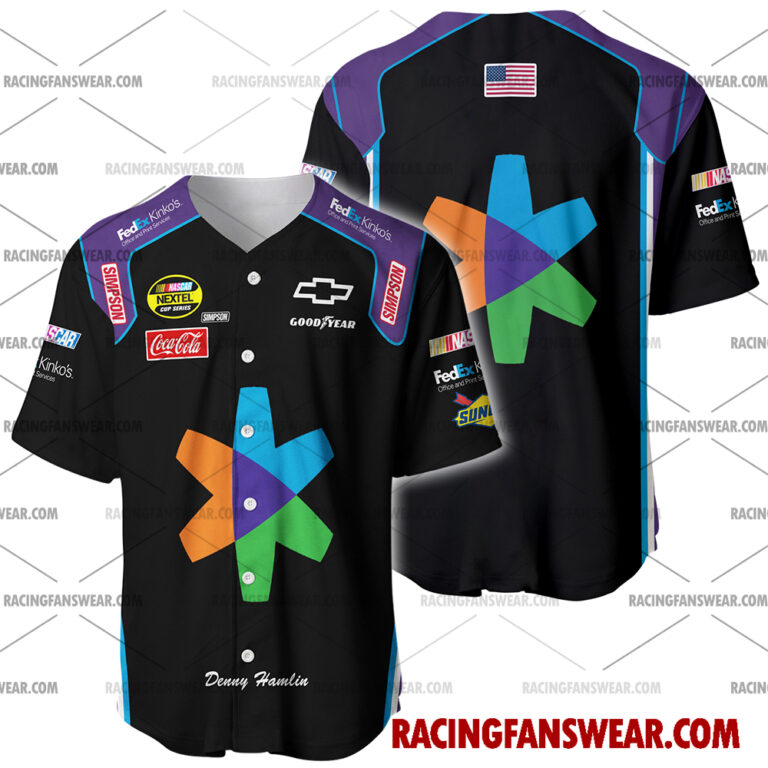 Nascar store - Loyal fans of Denny Hamlin's Men's Baseball Jersey,Women's Baseball Jersey,Kid's Baseball Jersey,Men's Hockey Jerseys,WoMen's Hockey Jerseys,Youth's Hockey Jerseys:vintage nascar racing suit,uniform,apparel,shirts,merch,merchandise,jersey,hoodie,jackets,shorts,sweatshirt,outfits,clothes