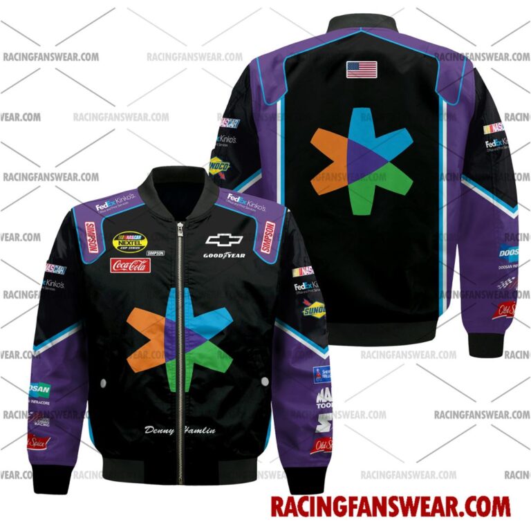 Nascar store - Loyal fans of Denny Hamlin's Bomber Jacket,Unisex Thick Coat,Unisex Sleeveless Hoodie,Unisex Hooded T-Shirt,Kid Sleeveless Hoodie,Kid Hooded T-Shirts,Kid Thick Coat:vintage nascar racing suit,uniform,apparel,shirts,merch,merchandise,jersey,hoodie,jackets,shorts,sweatshirt,outfits,clothes