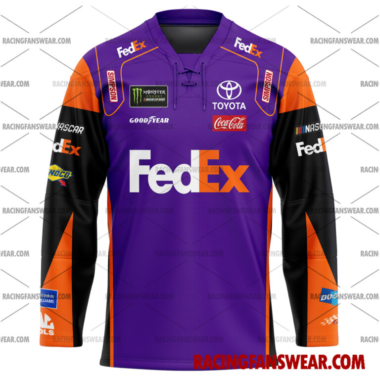 Nascar store - Loyal fans of Denny Hamlin's Men's Baseball Jersey,Women's Baseball Jersey,Kid's Baseball Jersey,Men's Hockey Jerseys,WoMen's Hockey Jerseys,Youth's Hockey Jerseys:vintage nascar racing suit,uniform,apparel,shirts,merch,merchandise,jersey,hoodie,jackets,shorts,sweatshirt,outfits,clothes