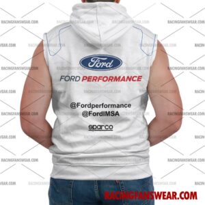 Ford GT IMSA Racing 2017 Uniform Apparel Clothes Bomber Thick Coat Sleeveless Hoodie Hooded T-Shirt 6 vintage IMSA racing suit,uniform,apparel,shirts,merch,merchandise,jersey,hoodie,jackets,shorts,sweatshirt,outfits,clothes