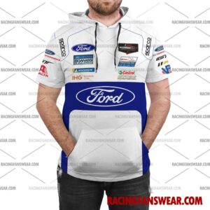 Ford GT IMSA Racing 2017 Uniform Apparel Clothes Bomber Thick Coat Sleeveless Hoodie Hooded T-Shirt 9 vintage IMSA racing suit,uniform,apparel,shirts,merch,merchandise,jersey,hoodie,jackets,shorts,sweatshirt,outfits,clothes