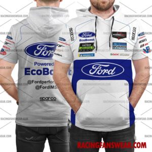 Ford GT IMSA Racing 2017 Uniform Apparel Clothes Bomber Thick Coat Sleeveless Hoodie Hooded T-Shirt 7 vintage IMSA racing suit,uniform,apparel,shirts,merch,merchandise,jersey,hoodie,jackets,shorts,sweatshirt,outfits,clothes